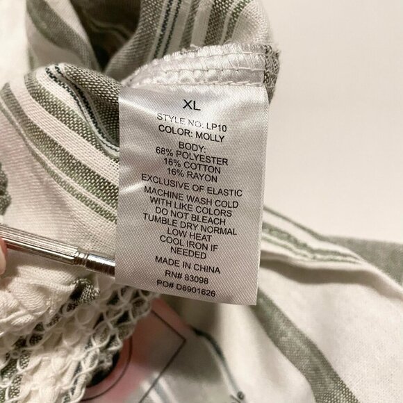 Ci Sono Linen Collection Striped Pants Womens Size XL - Picture 12 of 16